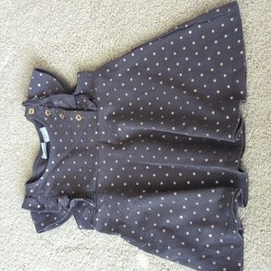 Tahari Kids Girl Top Size 3T Brown Gray Gold